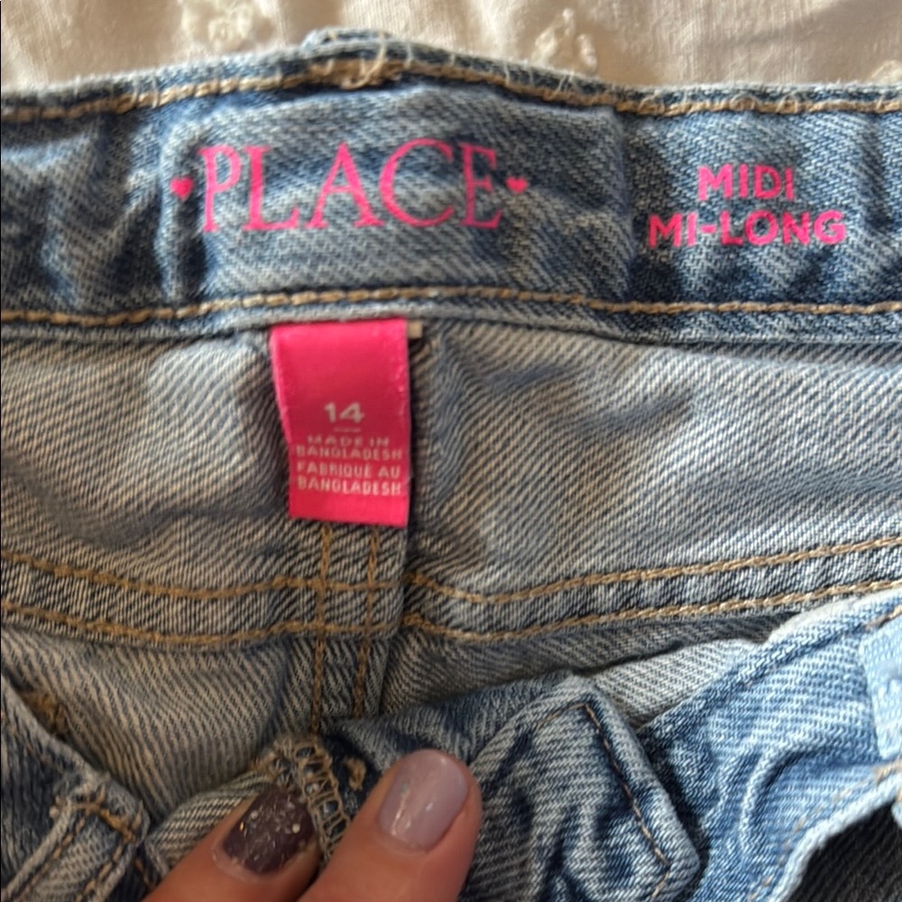 Distressed Blue Denim Shorts - Picture 7 of 7